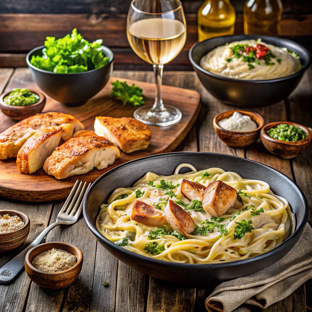 How to cook Sam’s Club blackened chicken Alfredo