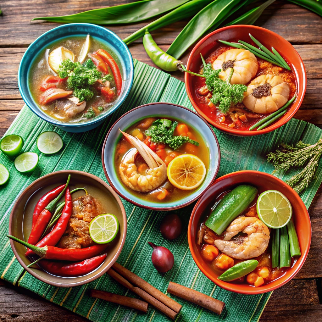 Sinigang ingredients and mix composition